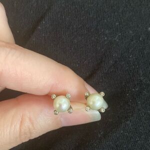 David Yurman Pearl Stud Earrings
